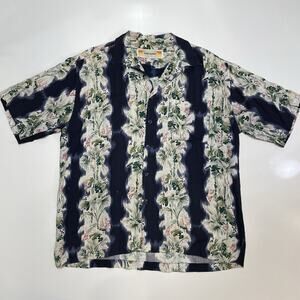 VTG 90s Sunset Highway Men’s Rayon Hawaiian Single Stitch Button Camp Shirt XL